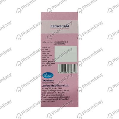 Cetriver Am Bottle Of 60ml Syrup