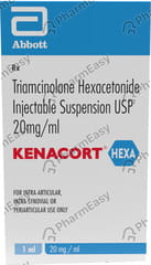 KENACORT HEXA 20MG VIAL OF 1ML SUSPENSION FOR INJECTION
