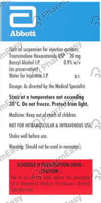 Kenacort Hexa 20mg Vial Of 1ml Suspension For Injection