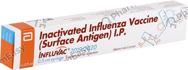 Influvac 2019/2020 Pre Filled Syringe Of 0.5ml Suspension For Injection