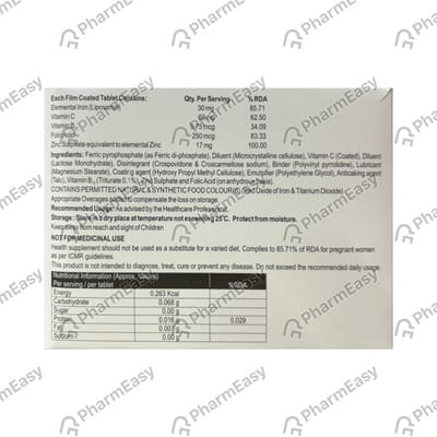 Elferri Xt Plus Neu Strip Of 10 Tablets