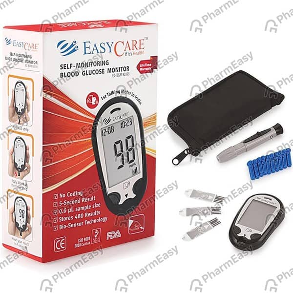 Easycare Blood Glucometer With Glucose Monitor Kit Ec5904