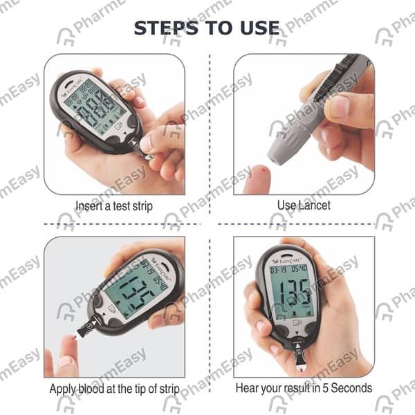 Easycare Blood Glucometer With Glucose Monitor Kit Ec5904