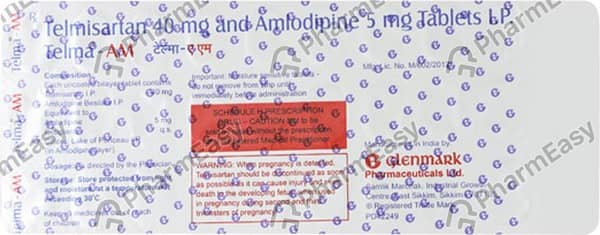 Telma Am 40/5mg Strip Of 30 Tablets