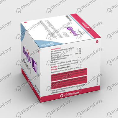 Glempa Lm Er 25/5/1000mg Strip Of 10 Tablets