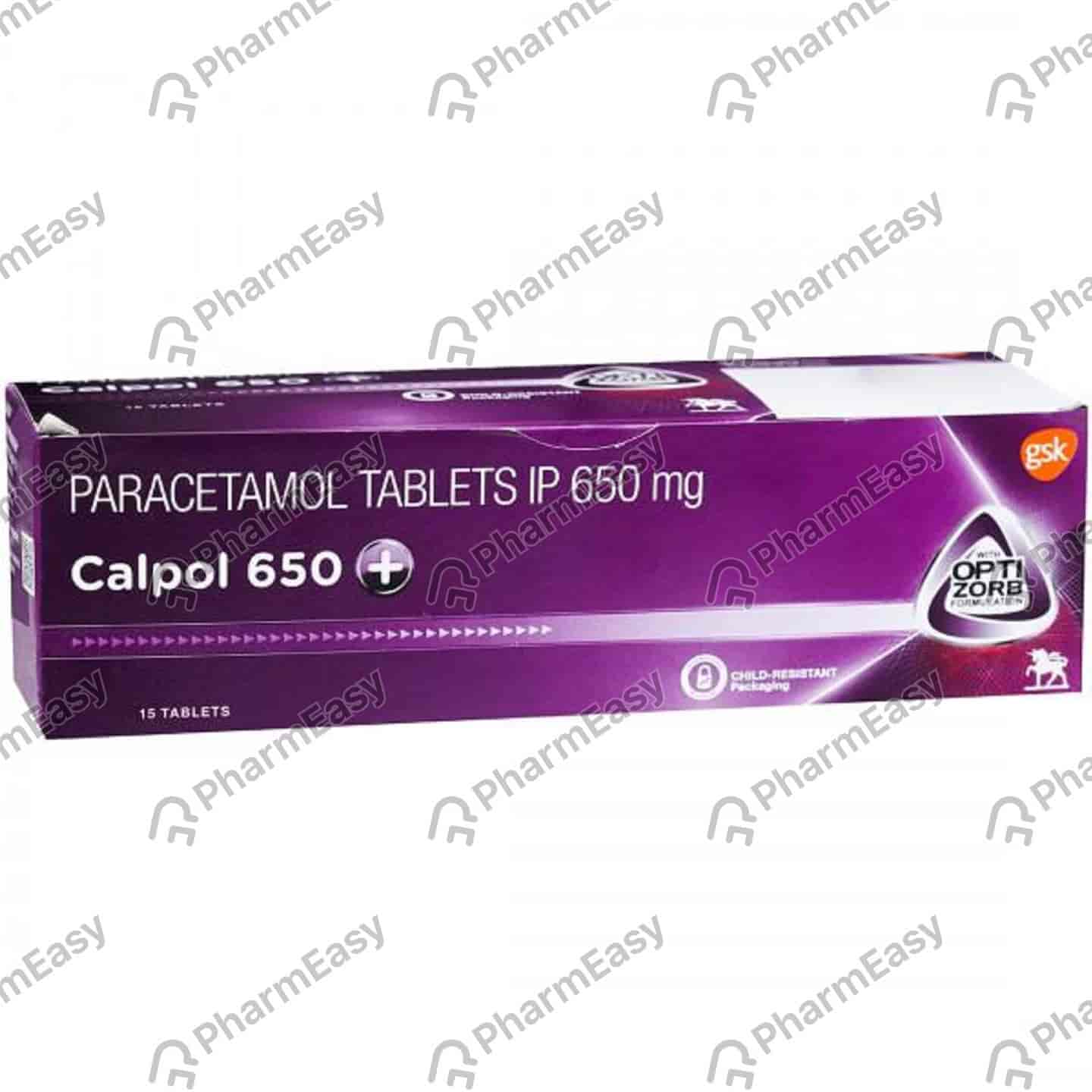 Calpol 650mg Plus Strip Of 15 Tablets