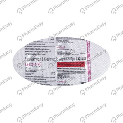 Leezole Vg Strip Of 3 Vaginal Capsules