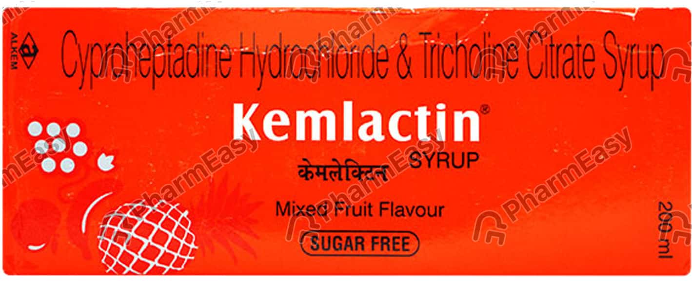 Kemlactin Mixed Fruit Flavour Sugar Free Bottle Of 200ml Syrup Uses