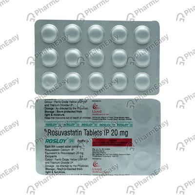 Rosloy 20mg Strip Of 15 Tablets