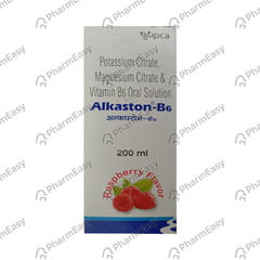 Alkaston B6 Raspberry Flavour Sugar Free Bottle Of 200ml Oral Solution