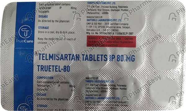 Truetel 80mg Strip Of 15 Tablets