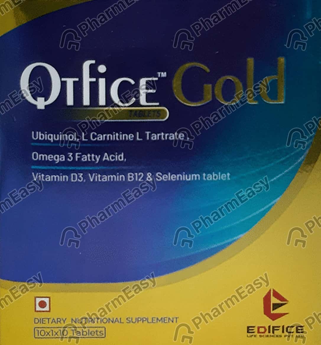 Qtfice Gold Strip Of 10 Tablets