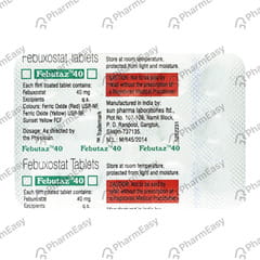 FEBUTAZ 40MG STRIP OF 15 TABLETS