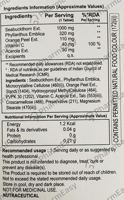 Seacee Bottle Of 15 Tablets