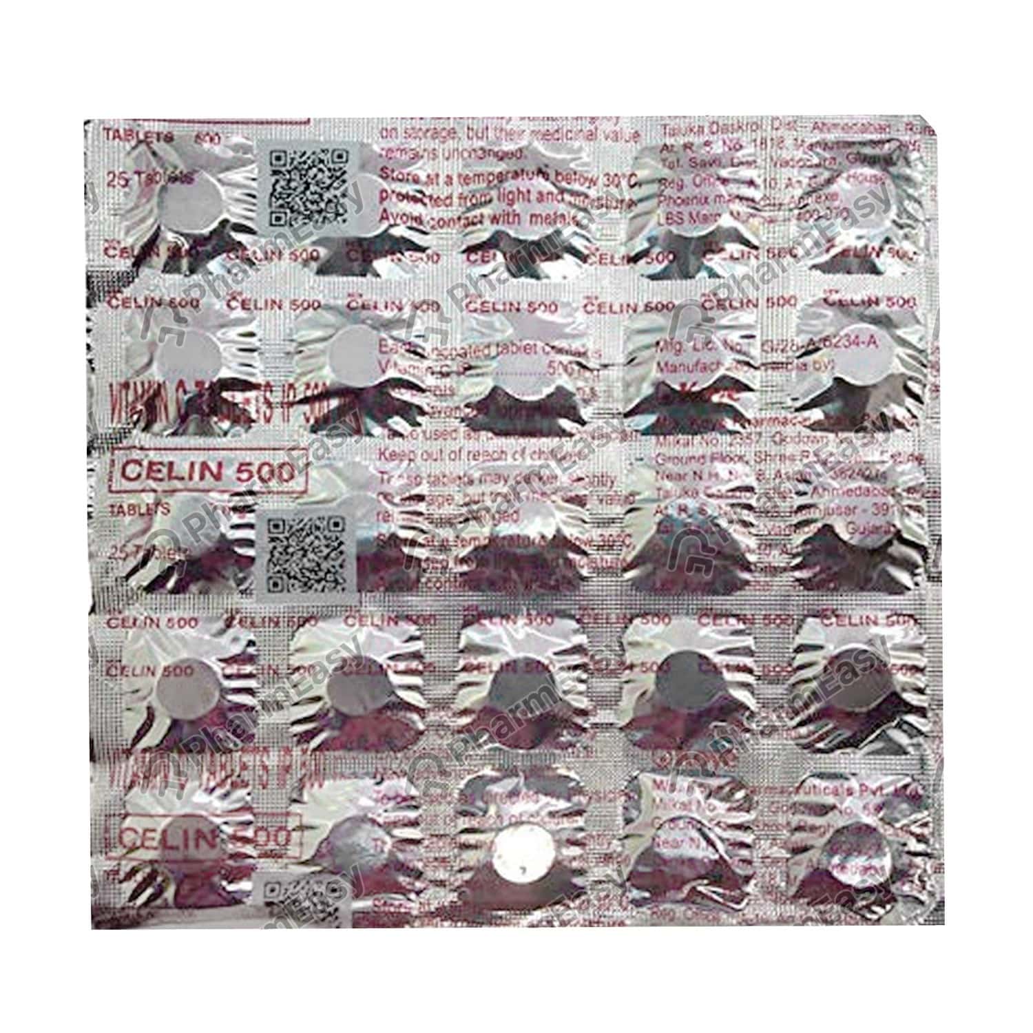 Celin 500 MG Chewable Tablet (20) Uses, Side Effects, Dosage