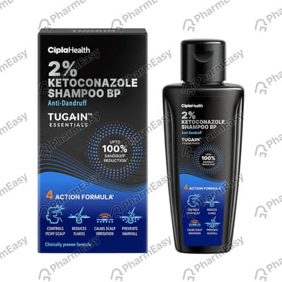 Tugain Essentials 2% Bottle Of 100ml Anti Dandruff Shampoo