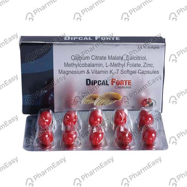 Dipcal Forte Strip Of 10 Capsules