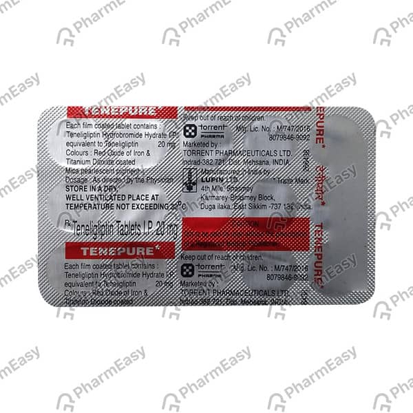 Tenepure 20mg Strip Of 15 Tablets