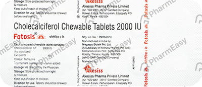 Fotosis 2k Strip Of 10 Tablets
