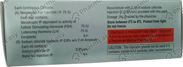 Lupi Hmg 75iu Combipack Vial Of 2ml Powder For Injection