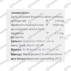 Dailyvog Gm 2mg Forte Strip Of 10 Tablets