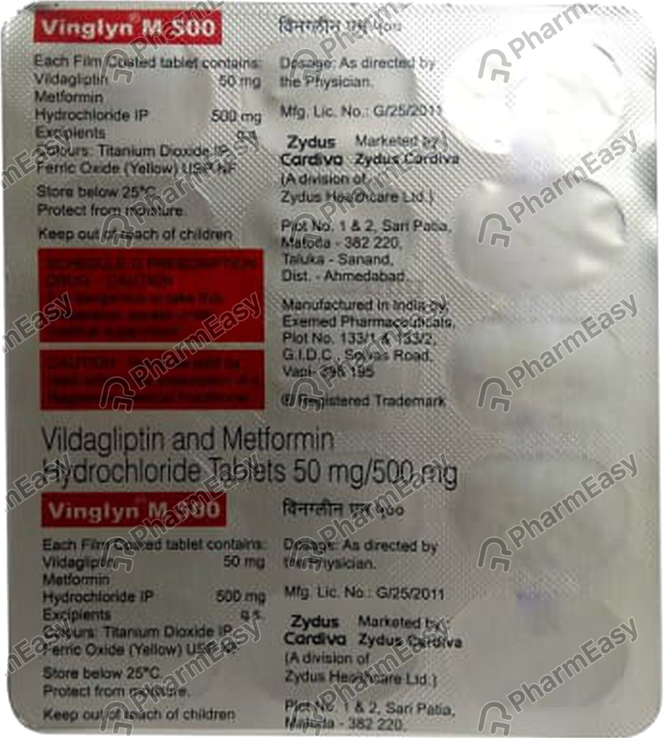 Vinglyn M 500mg Strip Of 15 Tablets