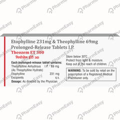 THEOZEM ET 300MG STRIP OF 10 TABLETS