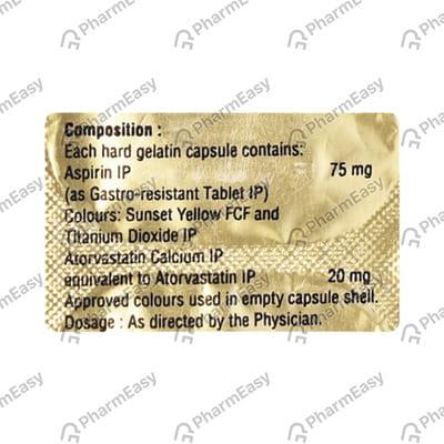 Tonact Asp 20/75mg Strip Of 10 Capsules