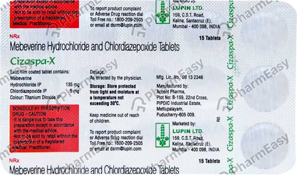 Cizaspa X Strip Of 15 Tablets