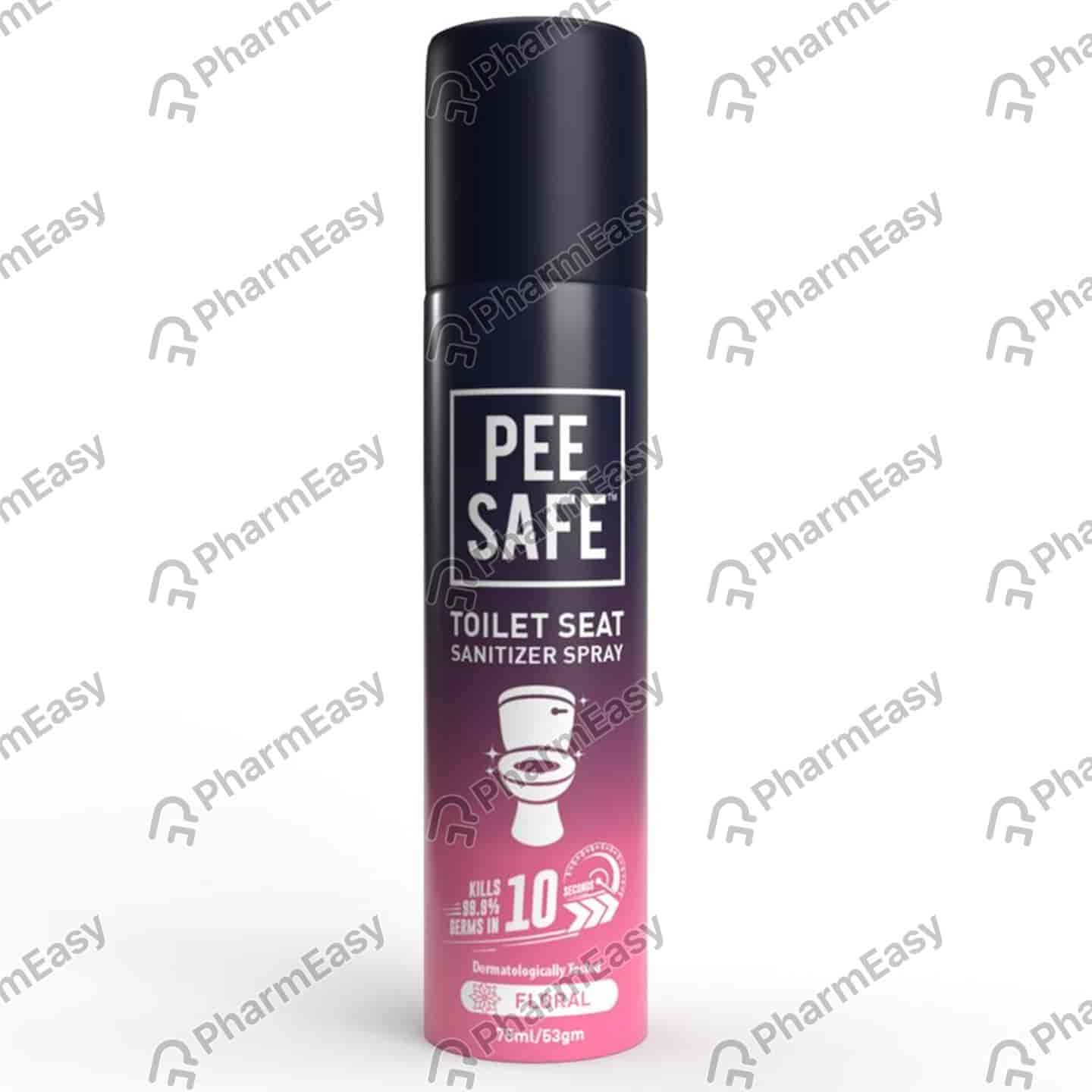 Pee Safe Toilet Seat Sanitizer Spray Floral 75 Ml Rc049p