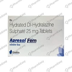 APRESOL FEM 25MG STRIP OF 30 TABLETS