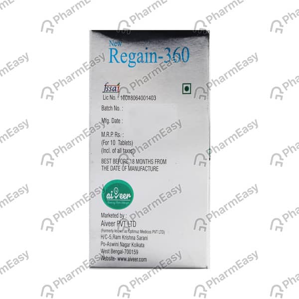 Regain 360 Strip Of 10 Tablets
