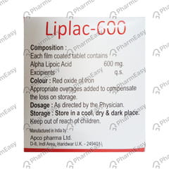 LIPLAC 600MG STRIP OF 10 TABLETS