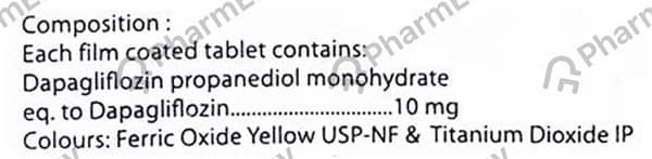 Dapabest 10mg Strip Of 10 Tablets