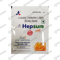 Hepsure Orange Flavour Sugar Free Sachet Of 8gm Oral Powder