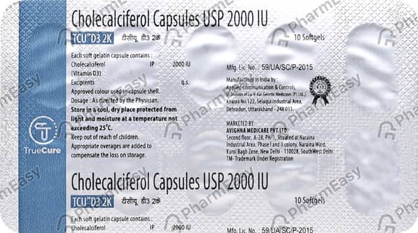 Tcud3 2k Strip Of 10 Softgel Capsules