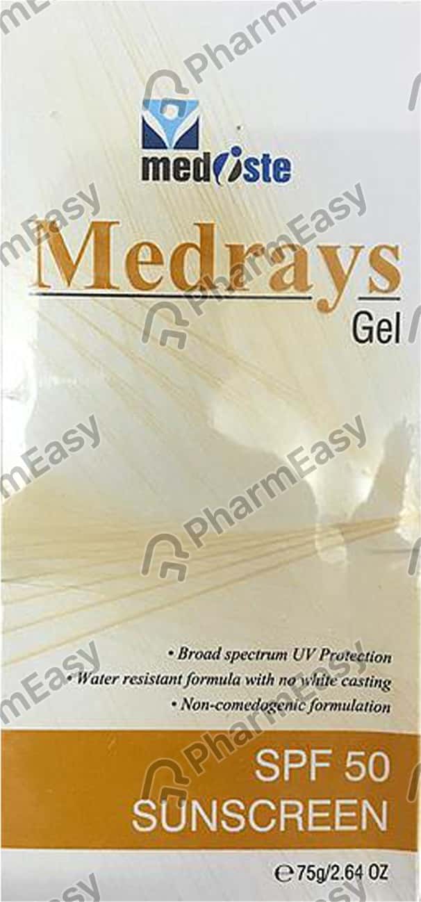 Medrays Spf 50 Tube Of 75gm Sunscreen Gel