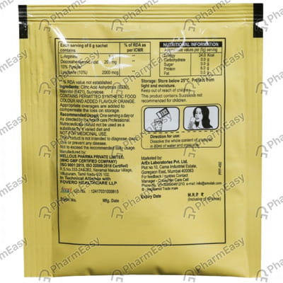 Fetlar Orange Flavour Sugar Free Sachet Of 6gm Oral Powder