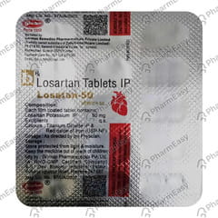 Losatan 50mg Strip Of 15 Tablets