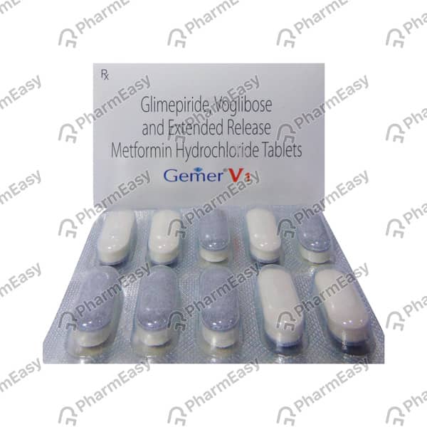 Gemer V 1mg Strip Of 10 Tablets