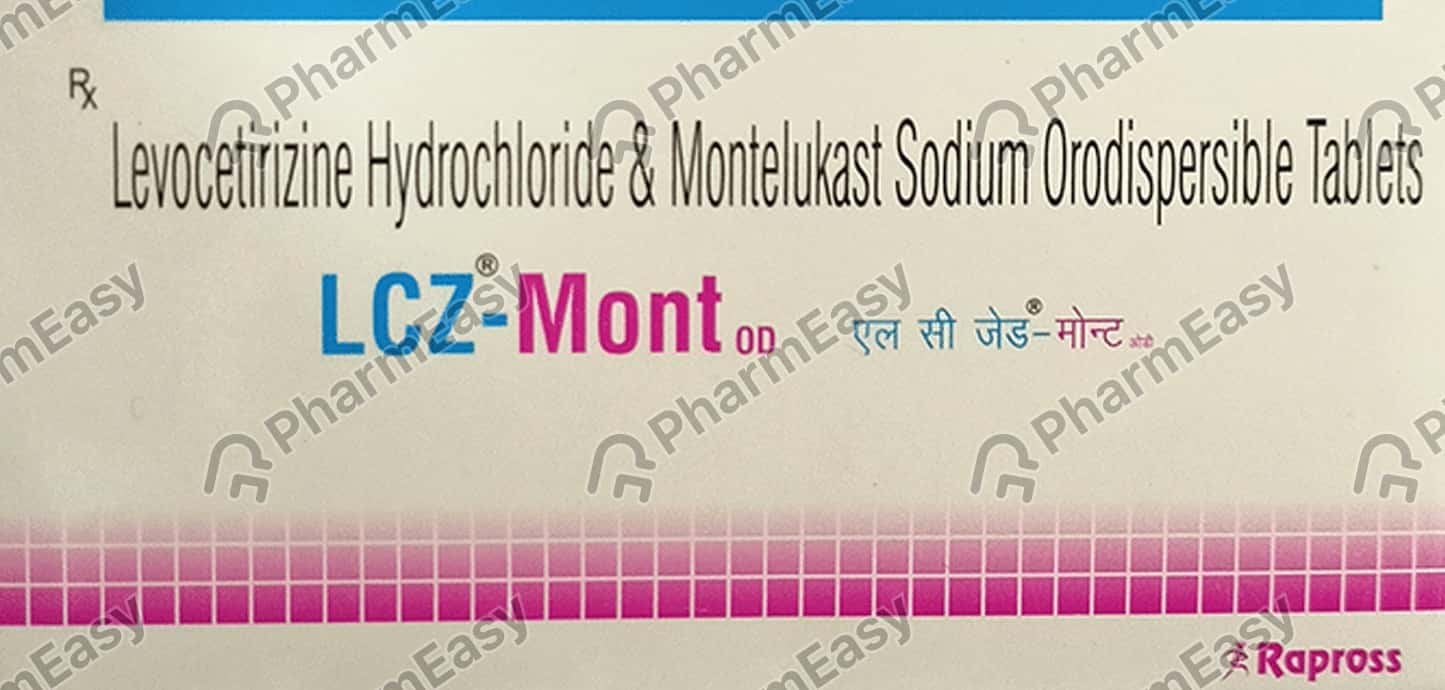 Lcz Mont Od Strip Of 10 Tablets Uses, Side Effects, Price & Dosage