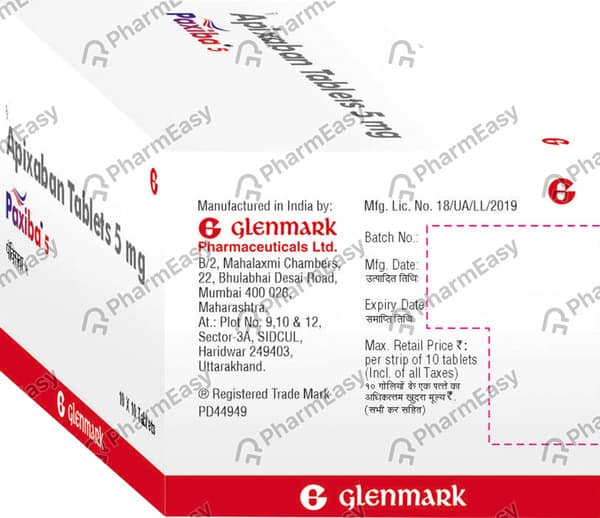 Paxiba 5mg Strip Of 10 Tablets