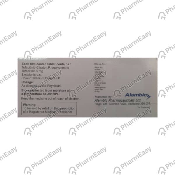 Tofastar 5mg Strip Of 10 Tablets