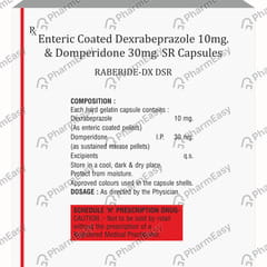 RABERIDE DX DSR STRIP OF 10 CAPSULES