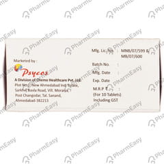 Ticrest 25mg Strip Of 10 Tablets