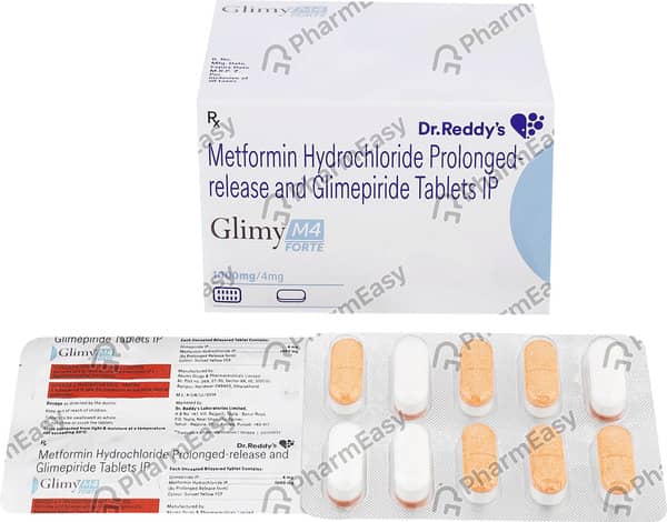 Glimy M 4Mg Forte Strip Of 10 Tablets