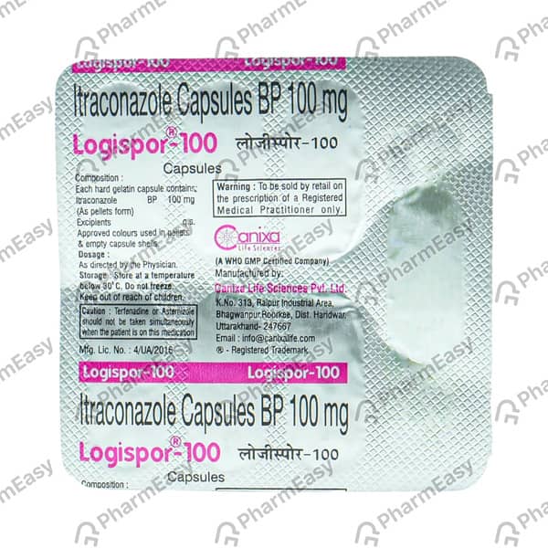 Logispor 100mg Strip Of 7 Capsules