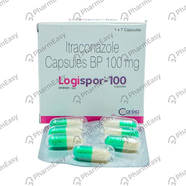 Logispor 100mg Strip Of 7 Capsules