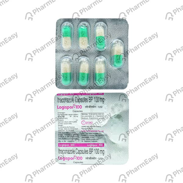 Logispor 100mg Strip Of 7 Capsules