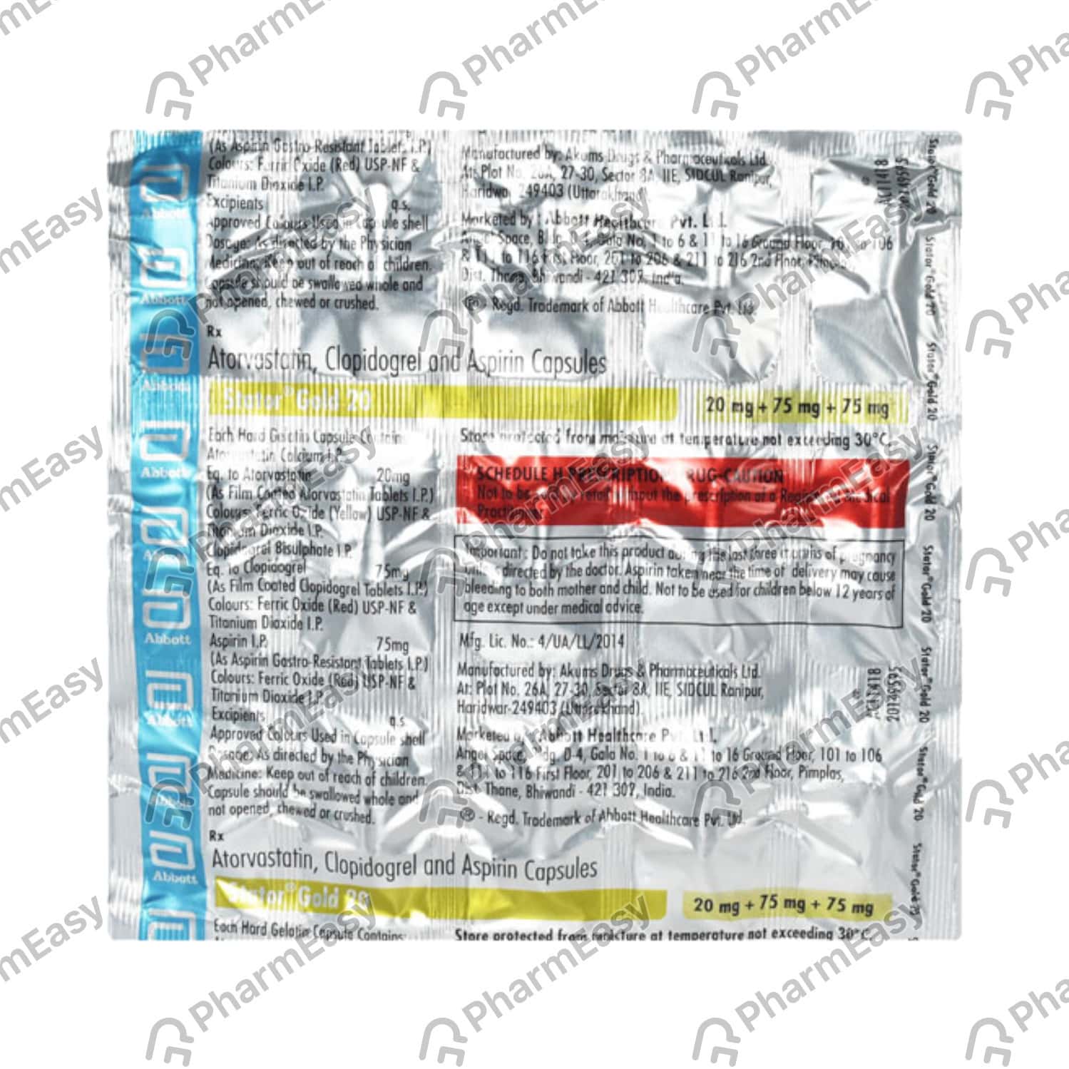 Stator Gold 20mg Strip Of 15 Capsules Uses, Side Effects, Price & Dosage PharmEasy